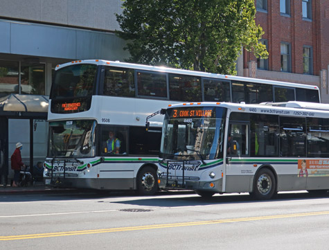 BC Transit Buses in Victoria BC, Canada