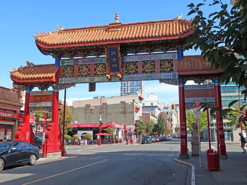 Gate to Chinatown in Victoria BC, Canada