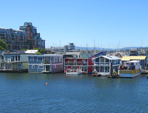 Float Homes at Fisherman's Wharf in Victoria BC