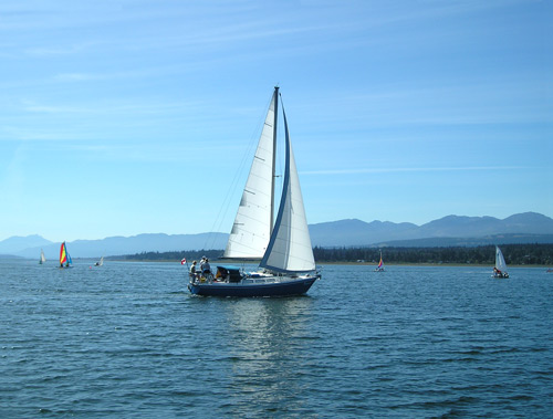 Sailing in Victoria BC, Canada